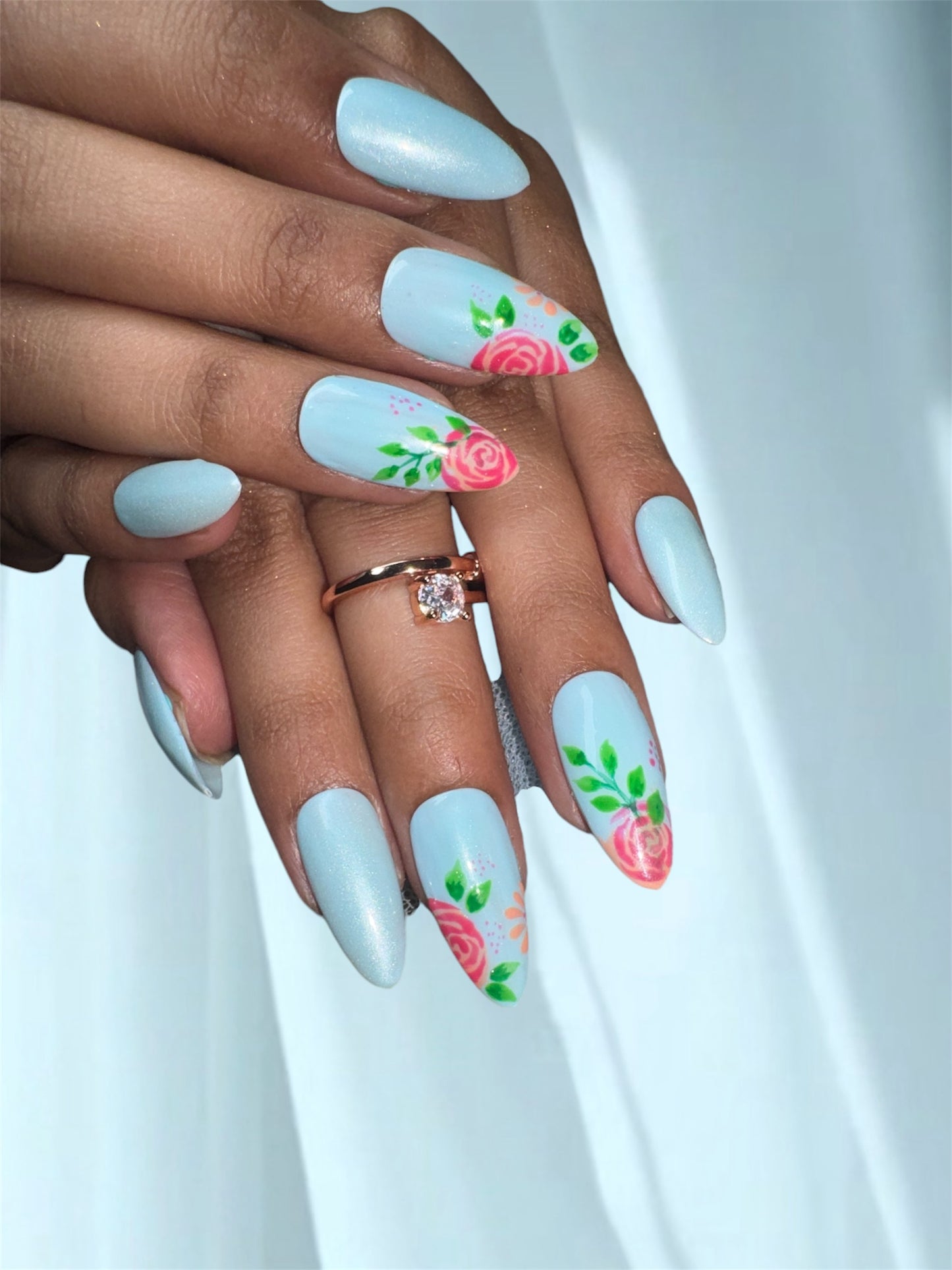 Floral Bliss Pastel Press-On Nails