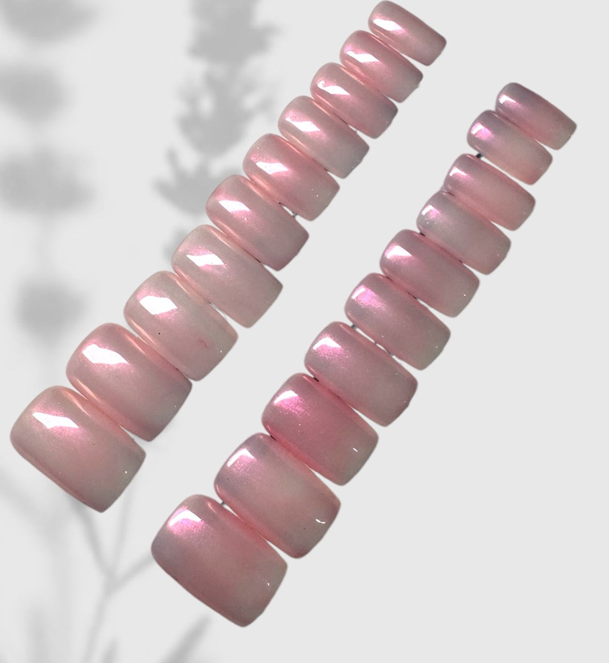 Blush Glaze - Elegant Pink Press-On Nails